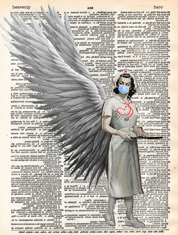 Artnwordz Angels Walk Amongst Us Dictionary Page Wall Art Print