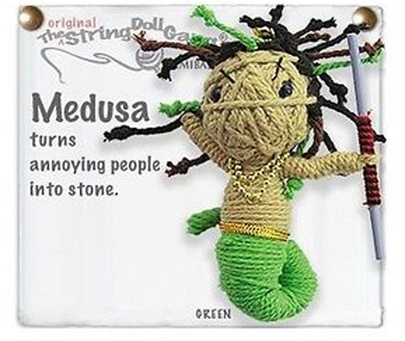 Kamibashi Medusa The Original String Doll Gang Keychain Clip