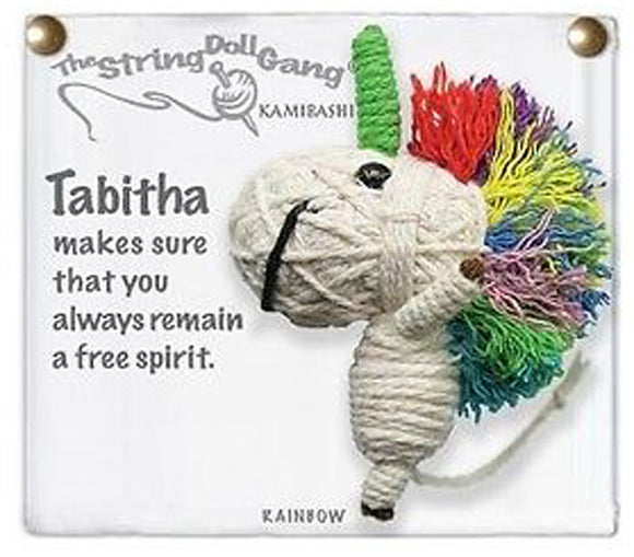 Kamibashi Tabitha the Unicorn The Original String Doll Gang Keychain Clip