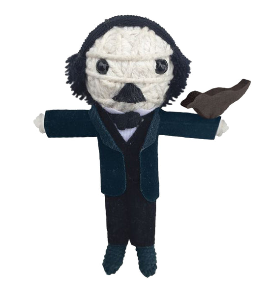 Kamibashi Edgar Allan Poe The Original String Doll Gang Handmade Keychain Toy & Clip