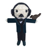 Kamibashi Edgar Allan Poe The Original String Doll Gang Handmade Keychain Toy & Clip