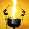 Sugarpost Gnome be Gone Cauldron Tiki Torch