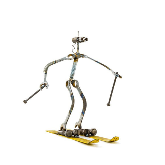 Sugarpost - Metal Sculpture - Ski-Bot