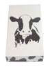 The Joy of Light Designer Matches Cow Print Embossed 4" Collectible Matchbox
