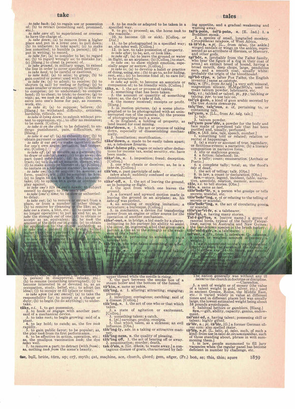 Gold Ball on Tee Dictionary Art