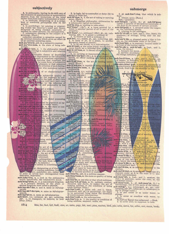 Surf Boards Dictionary Art