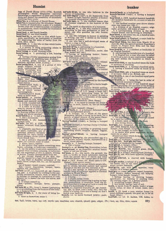 Hummingbird Dictionary Art