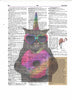 Unicorn Cat Dictionary Art Print