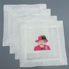 Lettermade Queen Elizabeth Embroidered Cocktail Napkins - Set of 4