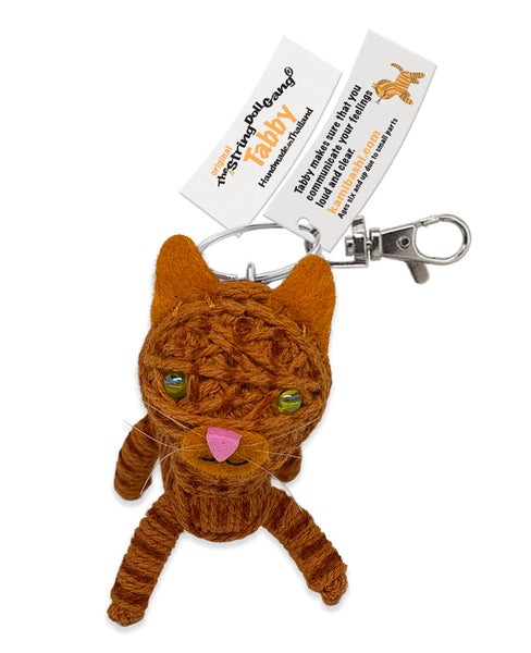 Kamibashi Tabby Cat Original String Doll Keychain