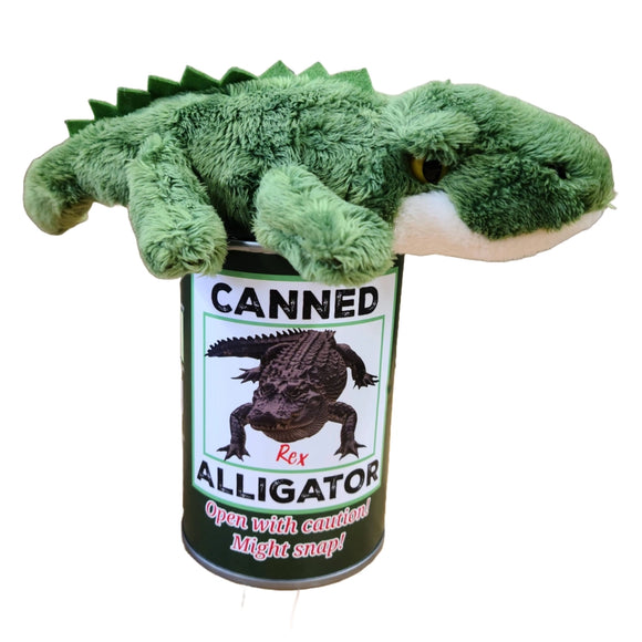 Canned Animals - Rex The Alligator Plush Toy in a Can