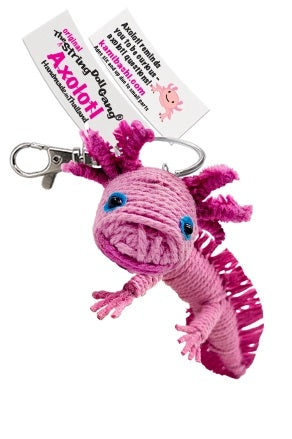 Kamibashi Axolotl the Salamander Original String Doll Gang Keychain Clip