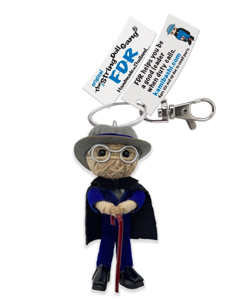 Kamibashi Franklin D. Roosevelt FDR Original String Doll Gang Keychain Clip