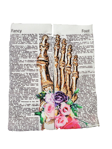 Artnwordz Foot Bouquet Unisex Dictionary Art Socks