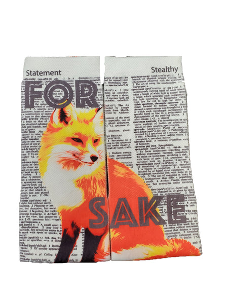 Artnwordz For Fox Sake Unisex Dictionary Art Socks