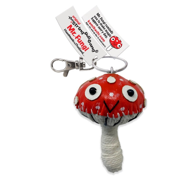 Kamibashi Mr. Fungi the Mushroom Original String Doll Gang Keychain Clip