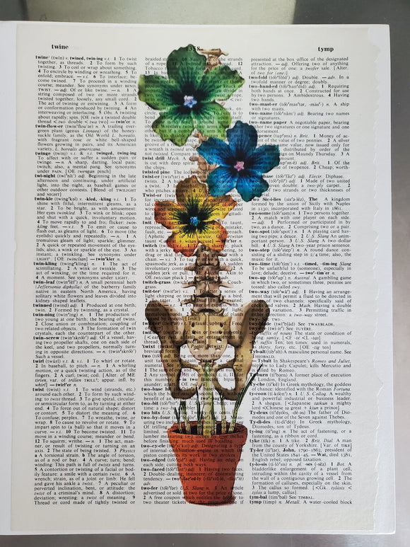 Artnwordz Growing A Spine Dictionary Page Wall Art