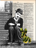 Artnwordz BFF's Charlie Chaplin Dictionary Page Wall Art Print