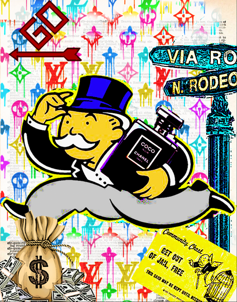 Artnwordz Playing Games Monopoly Dictionary Page Wall Art Print