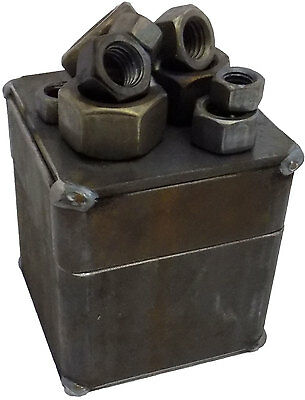Sugarpost Gnome Be Gone Nut Case Pen Clips Holder Welded Metal Art Made in USA