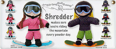 Kamibashi Shredder Snowboarder Boy The Original String Doll Gang Keychain Clip