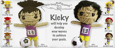 Kamibashi Kicky Girl Soccer Player The Original String Doll Gang Keychain Clip