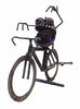 Sugarpost Gnome Be Gone Bicycle Bike Rider Welded Metal Art Item #1027