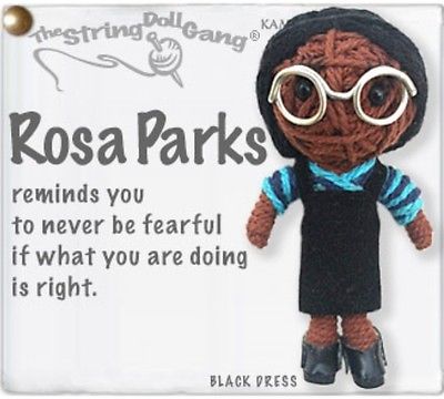 Kamibashi Rosa Park History Leader The Original String Doll Gang Keychain Clip