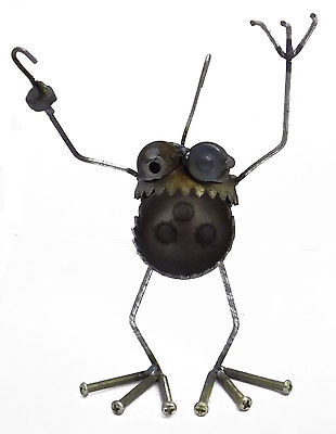 Sugarpost Gnome Be Gone Mini Pirate with Hook Welded Metal Art