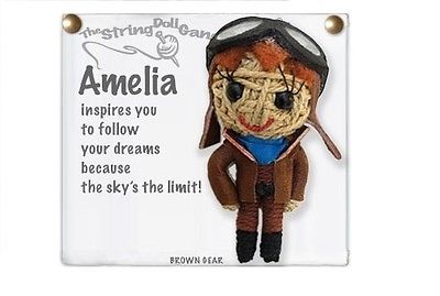 Kamibashi Amelia Earhart The Original String Doll Gang Keychain Clip