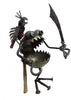 Sugarpost Giant One Legged Pirate with Sword, Parrot & Hook Welded Metal Art