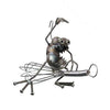 Sugarpost Gnome Be Gone Kitchen Witch Welded Metal Art #1012