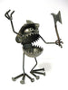Sugarpost Gnome Be Gone Fire Fighter Outdoor Garden Home Welded Metal Art