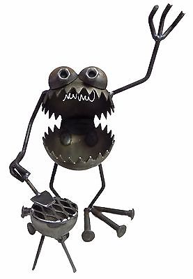 Sugarpost Gnome Be Gone BBQ Griller Cook Welded Metal Art