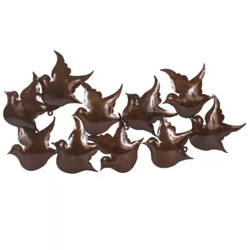 Think Outside Dove Bronze Wall Art Hanging Panel