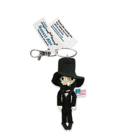 Kamibashi Honest Abe Lincoln The Original String Doll Gang Keychain Clip