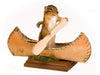 Canoeing Chipmunk Professional Taxidermy Mounted Animal Statue Home Gift