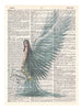 Artnwordz Winging It Angel Original Dictionary Sheet Pop Art Wall or Desk Art Print Poster