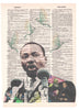 Artnwordz MLK Martin Luther King Jr Dictionary Page Pop Art Wall Desk Art Print Poster