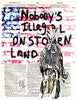 Artnwordz Nobodies Illegal on Stolen Land Dictionary Page Pop Art Wall Desk Art Print Poster