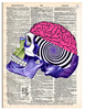 Artnwordz Skulledelic Skull Dictionary Page Pop Art Wall or Desk Art Print Poster