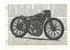 Artnwordz Harley Motorcycle Dictionary Page Pop Art Wall or Desk Art Print Poster