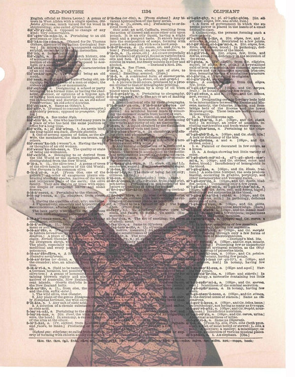 Artnwordz The Freudian Slip Original Dictionary Page Pop Art Print Poster