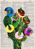 Artnwordz All Natural Cactus Dictionary Page Wall Art Print