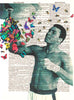 Artnwordz Float and Fly Dictionary Page Art