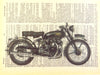 Artnwordz Motorcycle Vintage Original Dictionary Sheet Pop Art Wall or Desk Art Print Poster