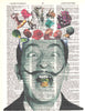Artnwordz Hello Dali Salvador Dali Original Dictionary Sheet Pop Art Wall or Desk Art Print Poster