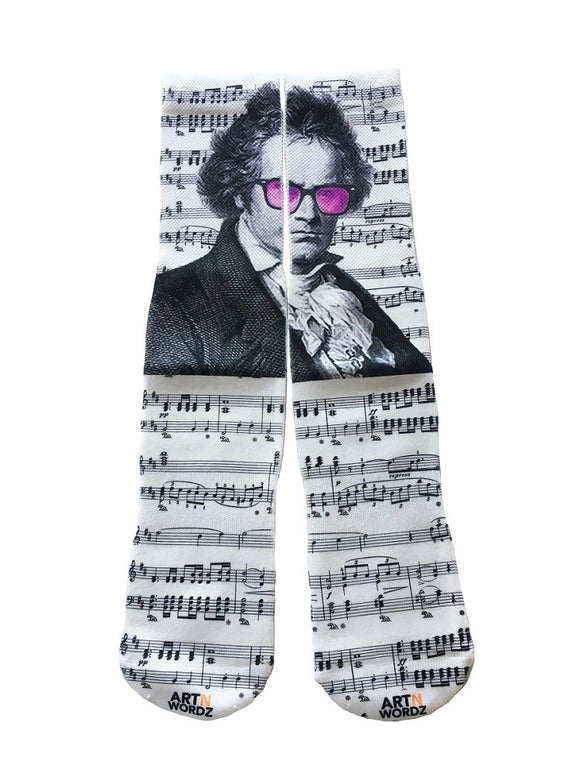 Artnwordz RocknBeethoven Music Unisex Art Socks