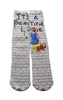 Artnwordz Beautiful Life Unisex Dictionary Art Socks