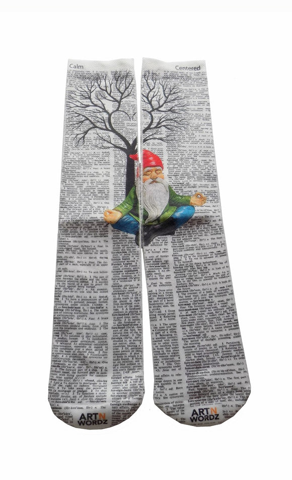 Artnwordz Gnomaste Gnome Unisex Dictionary Art Socks